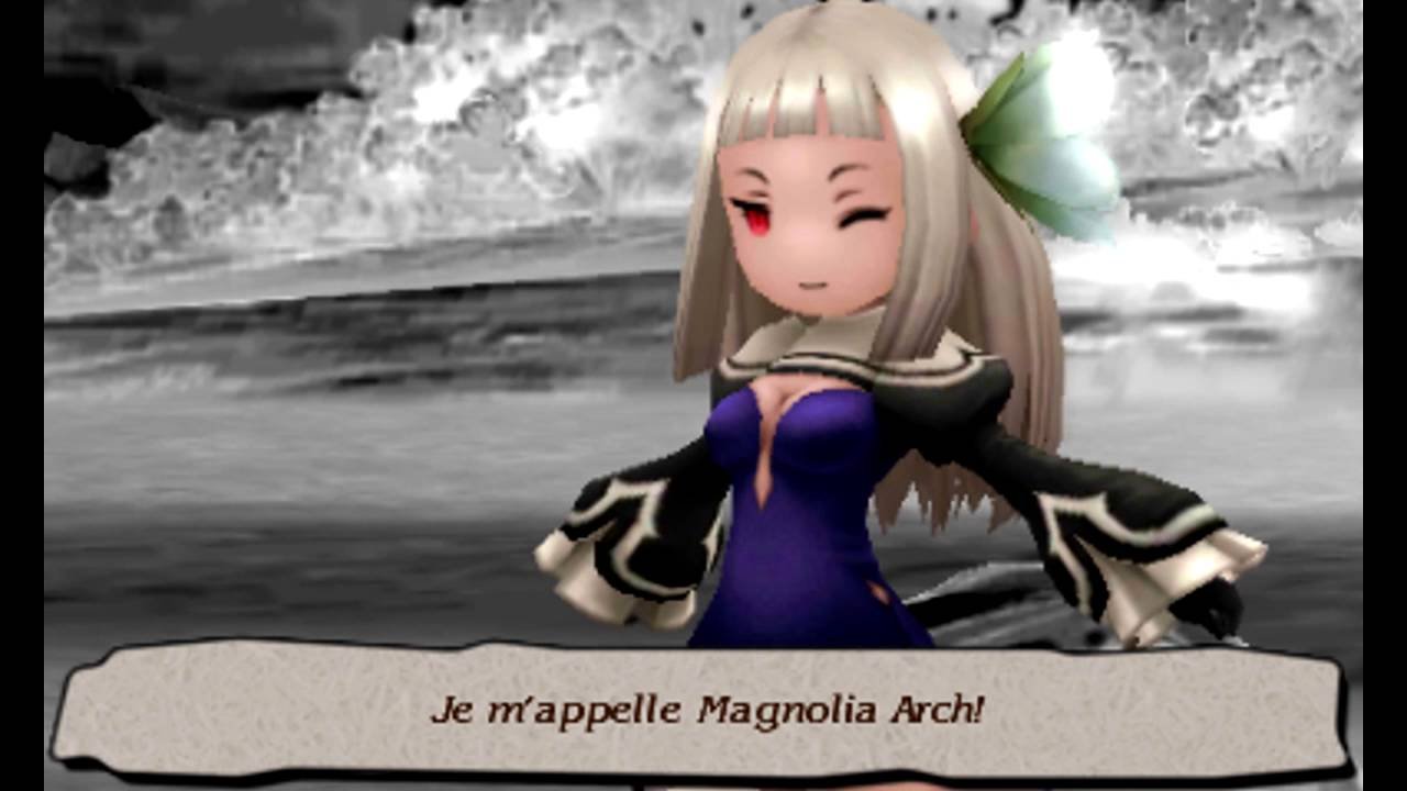 Mamizoune on X: 6) Magnolia Arch - Bravely Series Speaking of light hair  blunt bangs red eyes.. Magnolia is top tier french lunarian lady and Yew is  a lucky bastard  /