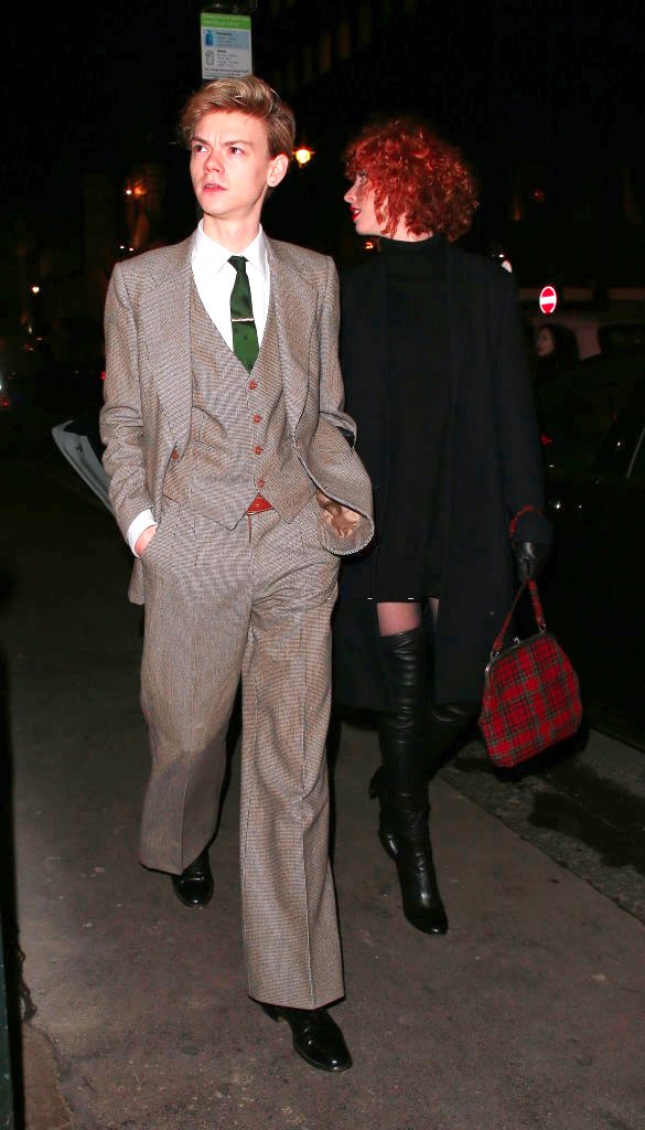 thomas brodie sangster's earring, a thread