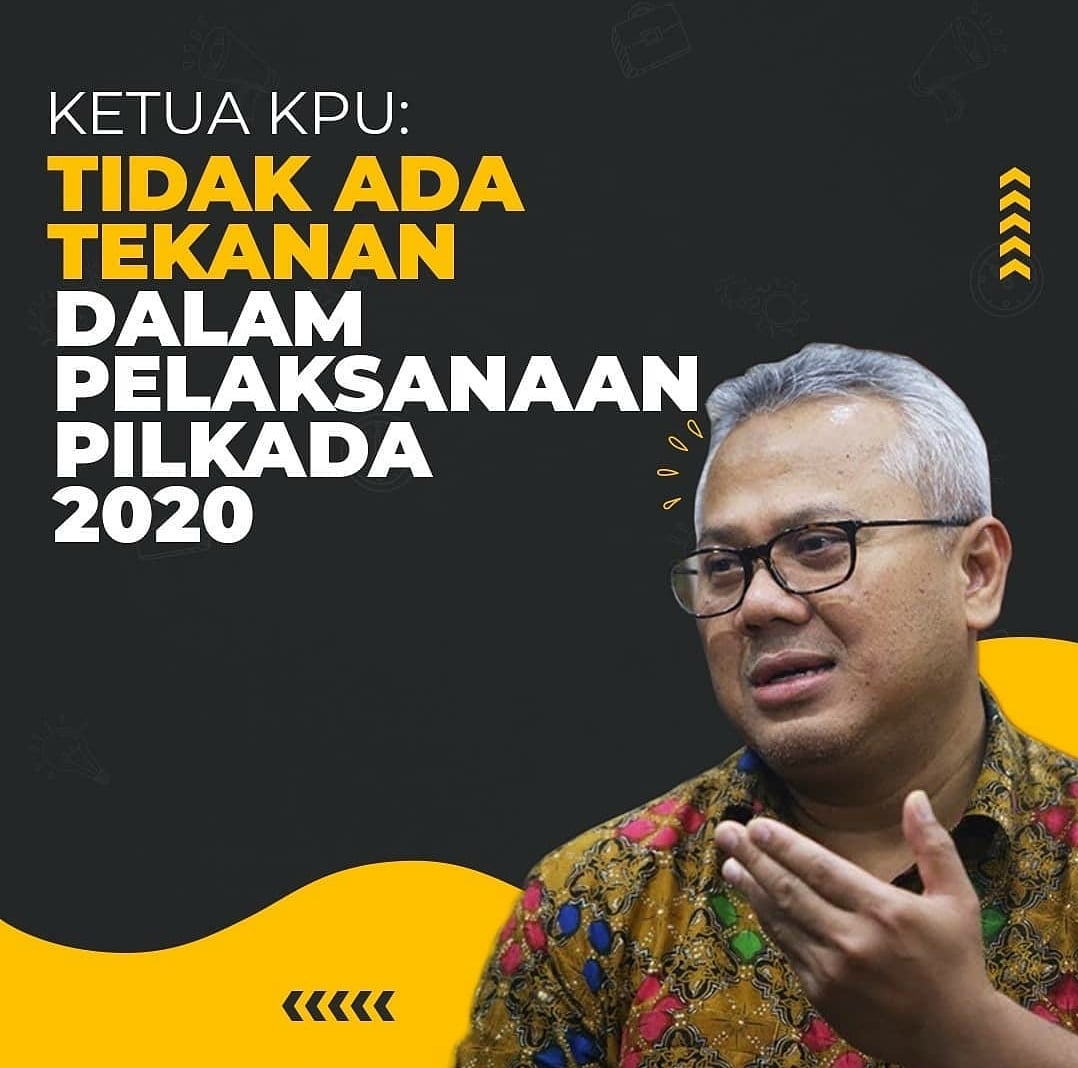 LangitBayi's tweet photo. Ketua KPU RI Mengatakan Tidak Ada Tekanan Dalam Pelaksanaan Pilkada 2020 https://t.co/sVLQoe7tZt
