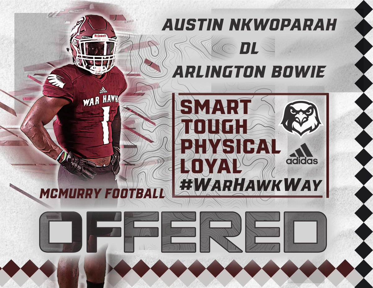 Blessed to receive an offer from McMurry university <a href="/DannyDeArman1/">Danny DeArman</a> @Coach_CleggMcM