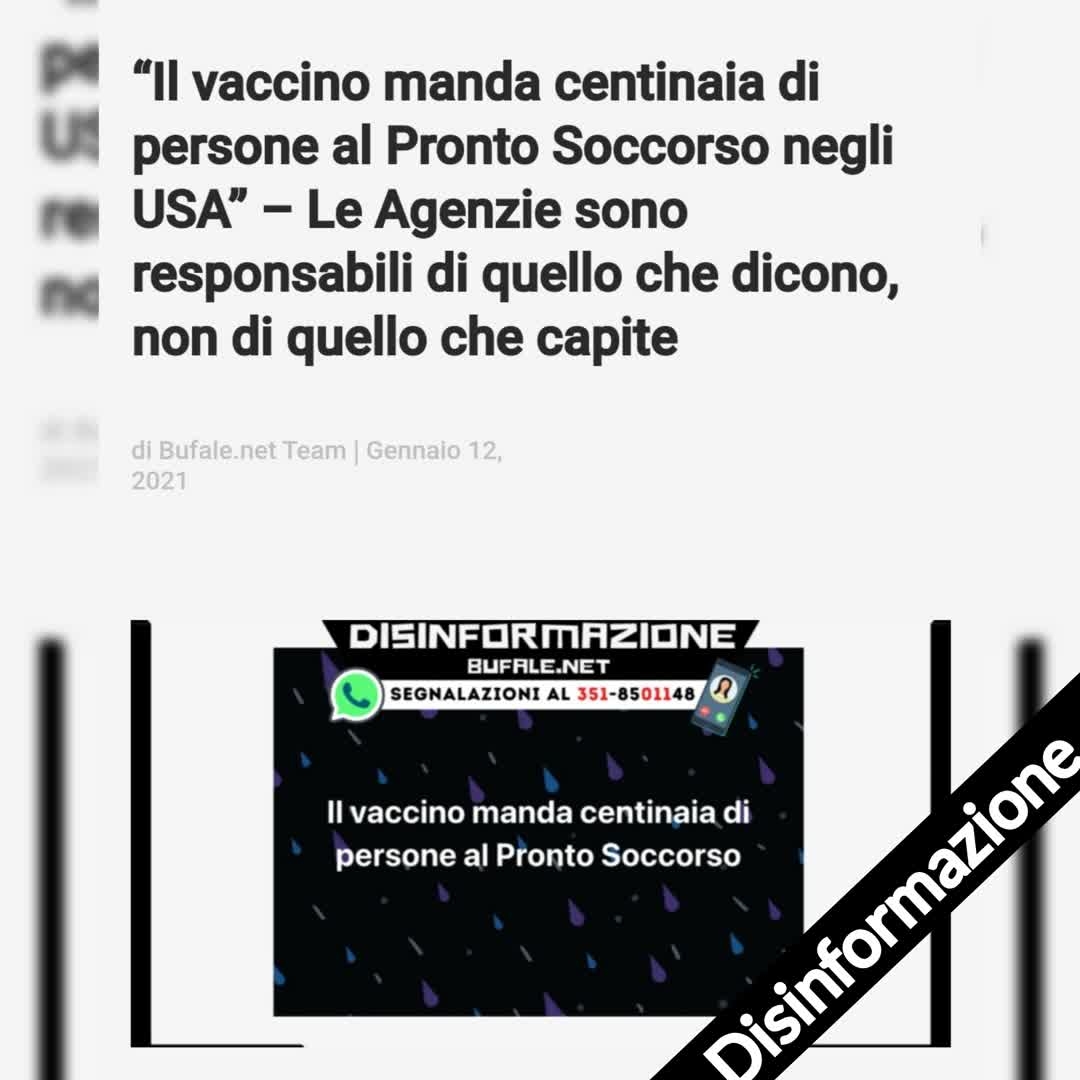 filogicoX's tweet photo. Ci segnalano i nostri contatti una pletora di condivisioni a mezzo vari social dal titolo “Il vaccino manda centinaia di persone al Pronto Soccorso negli USA”.
#allarmismo #anafilassi #anafilattico #coronavirus #covid19 #disinformazione #infodemia #Moderna
https://t.co/HAEucP2Rst https://t.co/TBgds4wwMu