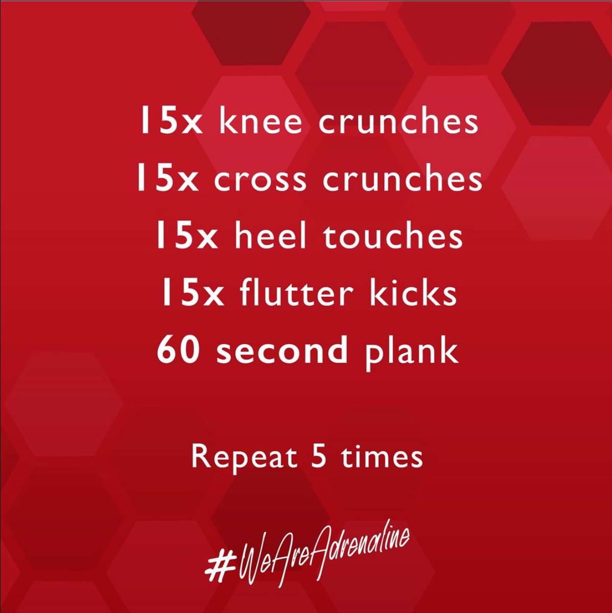 Let's get those abs burning!
Add this onto your workout for a little bit of extra 🌶️
Shop our range perfect for those pure fire training days at bit.ly/3nAJaH4