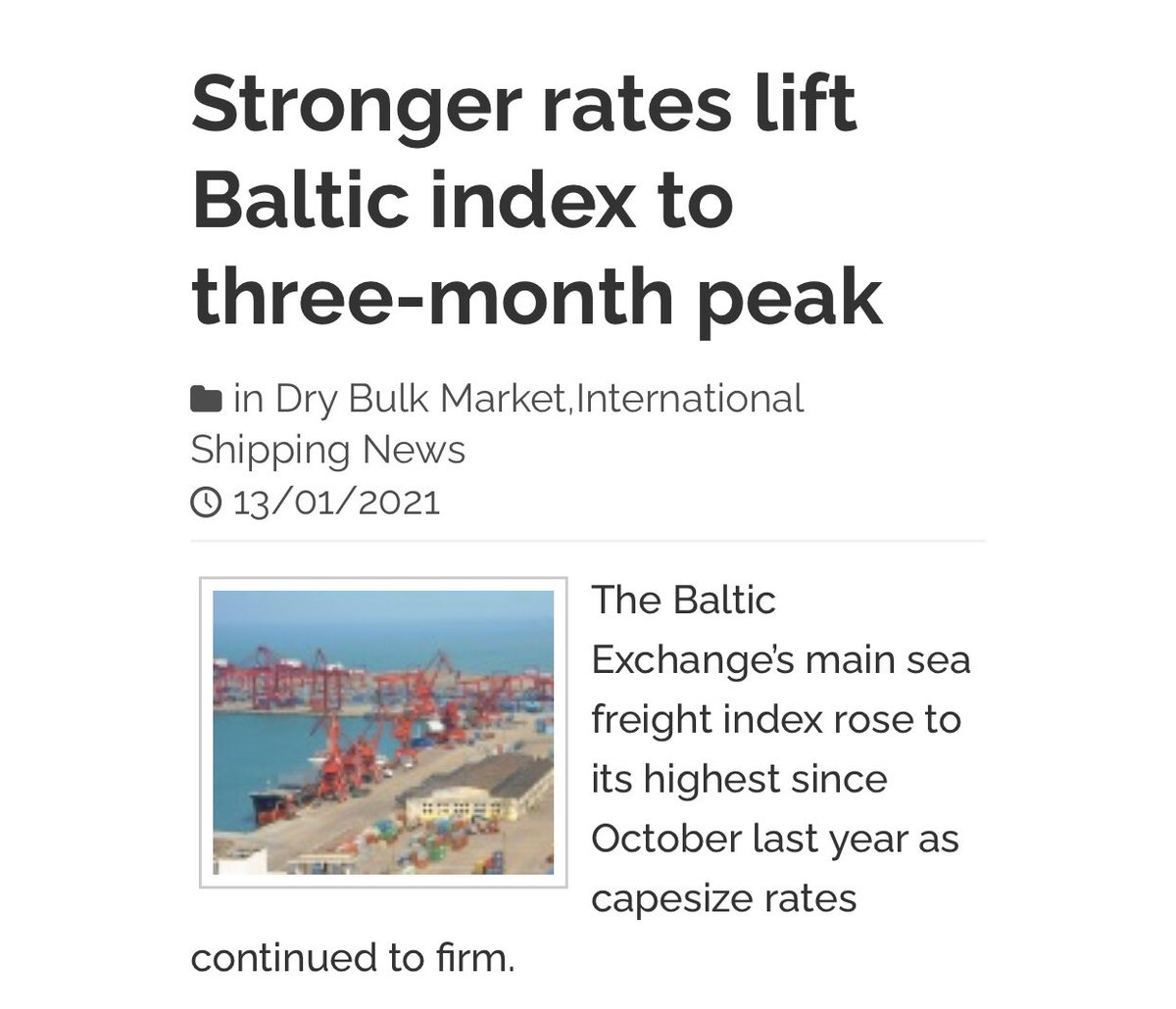 AndrewRosSorkin's tweet photo. $CTRM 🚢📈⛴📊🛳🌏📚📖🐳

#DryBulk #Baltic #Index #Maritime #Shipping #Capesize #Panamax #IronOre $GLBS $SHIP $TOPS $ESEA #Cargo #Sea #Trade #Stock #Coal #Tradewind #Splash247 #HellenicShipping  #Breakwave #investing https://t.co/yWNBaHS11i