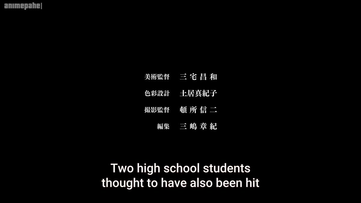 I have heard that the original scenario will be shown in the later episodes, so it's all good. Even so, I don't particularly dislike this approach. Through the speeches in this short sequence we are all able to decipher what led to this disaster