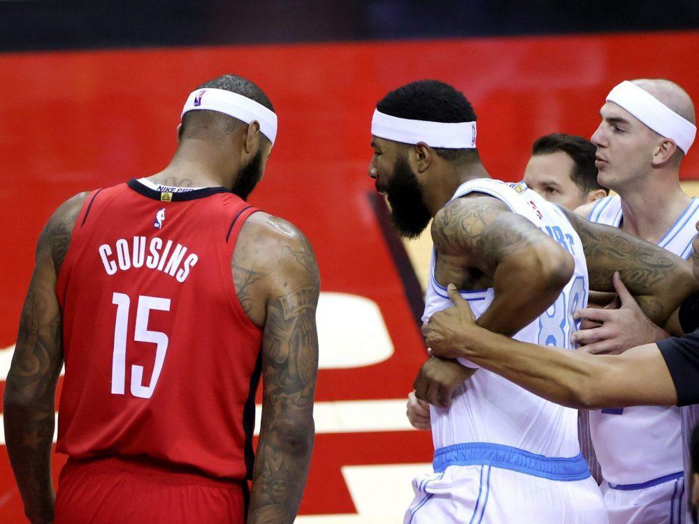 NBA fines Lakers' Markieff Morris, Rockets' DeMarcus Cousins