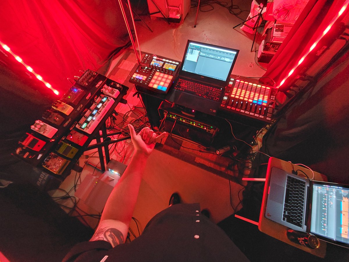 Preparing for a Livestream gig we have coming up on January 24th. Keep an eye out for more details. You might even get to hear a new song! 🔪 🔪 🔪 

#somefaith #somefaith666