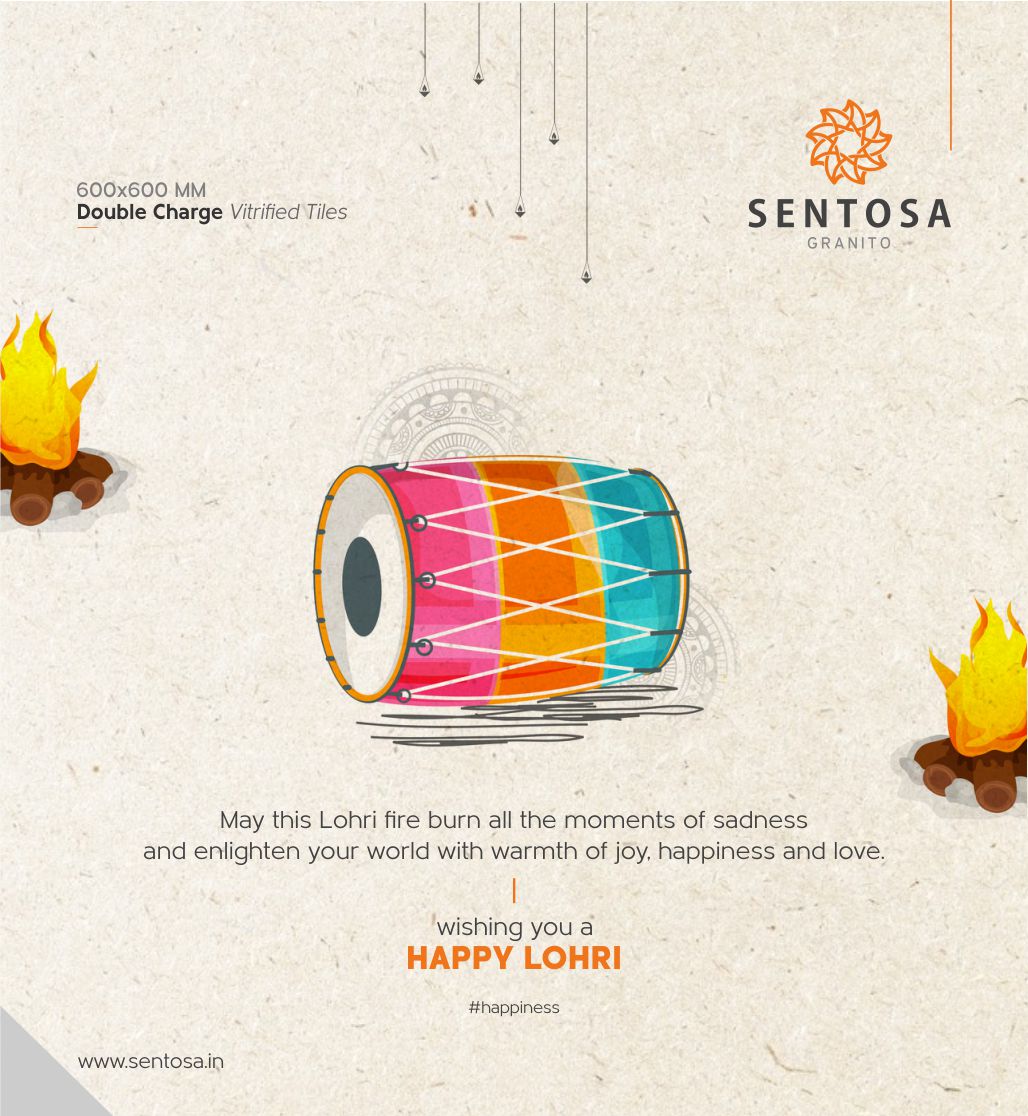 SentosaGranito's tweet photo. May this Lohri fire burn all the moments of sadness and enlighten your world with warmth of joy, happiness, and love

#HappyLohri2021 #HappyLohri  #Doublecharge #Vitrifiedtiles #Tiles #interiordesign #Design #Architecture #tile #HomeDecor #Home #interior https://t.co/rWKEeQD0gd
