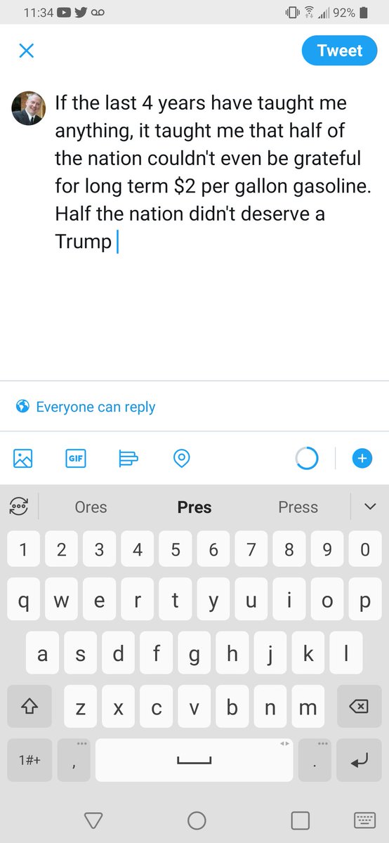 VikingAll's tweet photo. My phone froze...half the nation didn't deserve a Trump Presidency. https://t.co/DkLwqUvwcR