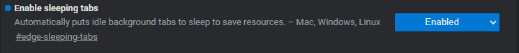 _vtsl's tweet photo. It's been a month since I have started using the #SleepingTabs feature on @MSEdgeDev. The best way to improve the memory and CPU usage of the browser. It also expanded the battery life of my PC. https://t.co/ajCxJZFLD8
