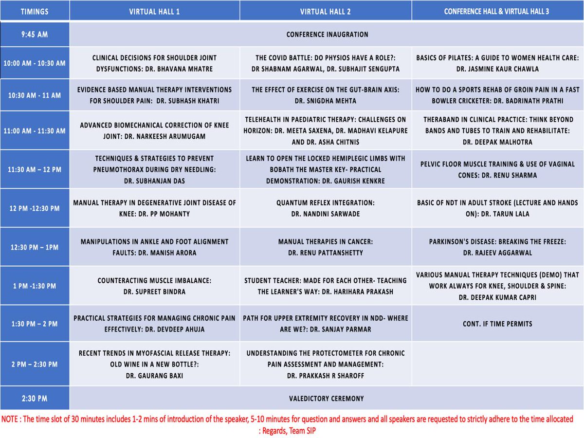 SIP_Physio's tweet photo. Looking forward to a power packed programme & professionally enriching discussions during the #SIPeCON
Register at https://t.co/ElWg2yMOXH to join in. https://t.co/qYngKmFu3S