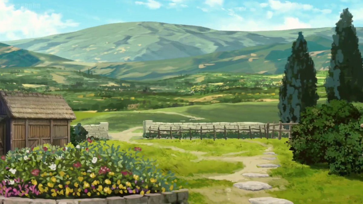 (1) Animation:The animation lived up to my expectations and even went farther in a couple of scenes. First of all, the backgrounds: absolutely gorgeous and they paid so much attention to details. The vibrant and atmospheric artwork is breathtaking.