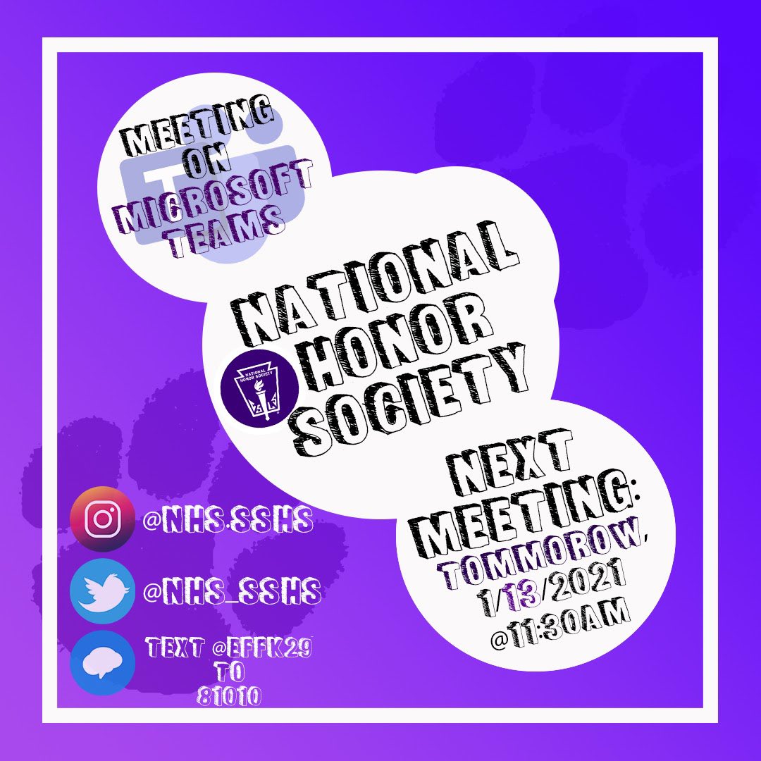 SSHS NHS tweet media
