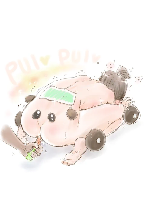 【落書】今流行りのモルカー描きました 