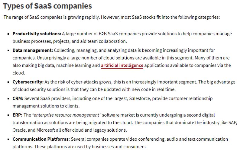 My fav one was the SaaS article with great explanations for beginners onBenefits of SaaS for SW Providers & UsersTypes of SaaS Co.'s Main Metrics to follow for SaaS