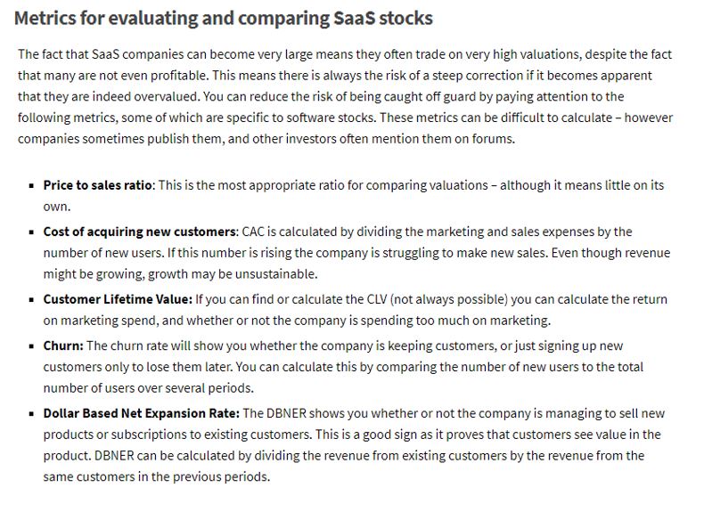 My fav one was the SaaS article with great explanations for beginners onBenefits of SaaS for SW Providers & UsersTypes of SaaS Co.'s Main Metrics to follow for SaaS