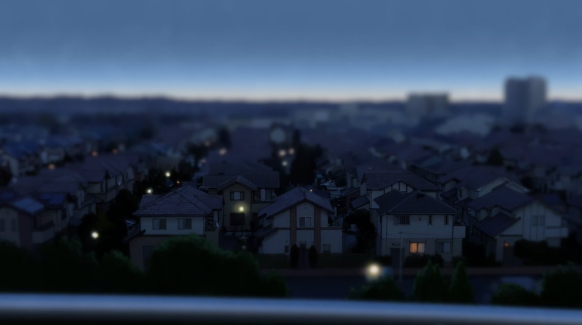 First of all, the visuals in this are absolutely stunning. The characters especially as that will be the focus of this series. The opening scene has a tilt-shift focus look at Ai's small neighbourhood. This makes it look like you are looking at a toy or model figure version...