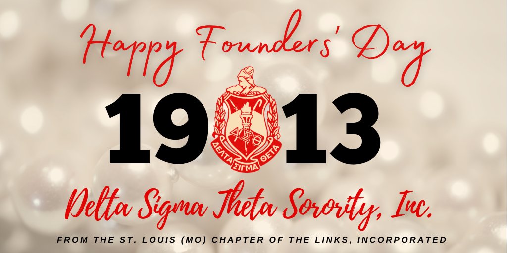 Happy Founders’ Day to the women of Delta Sigma Theta Sorority, Incorporated ❤️🤍#STLLinks #DST1913 #DST108