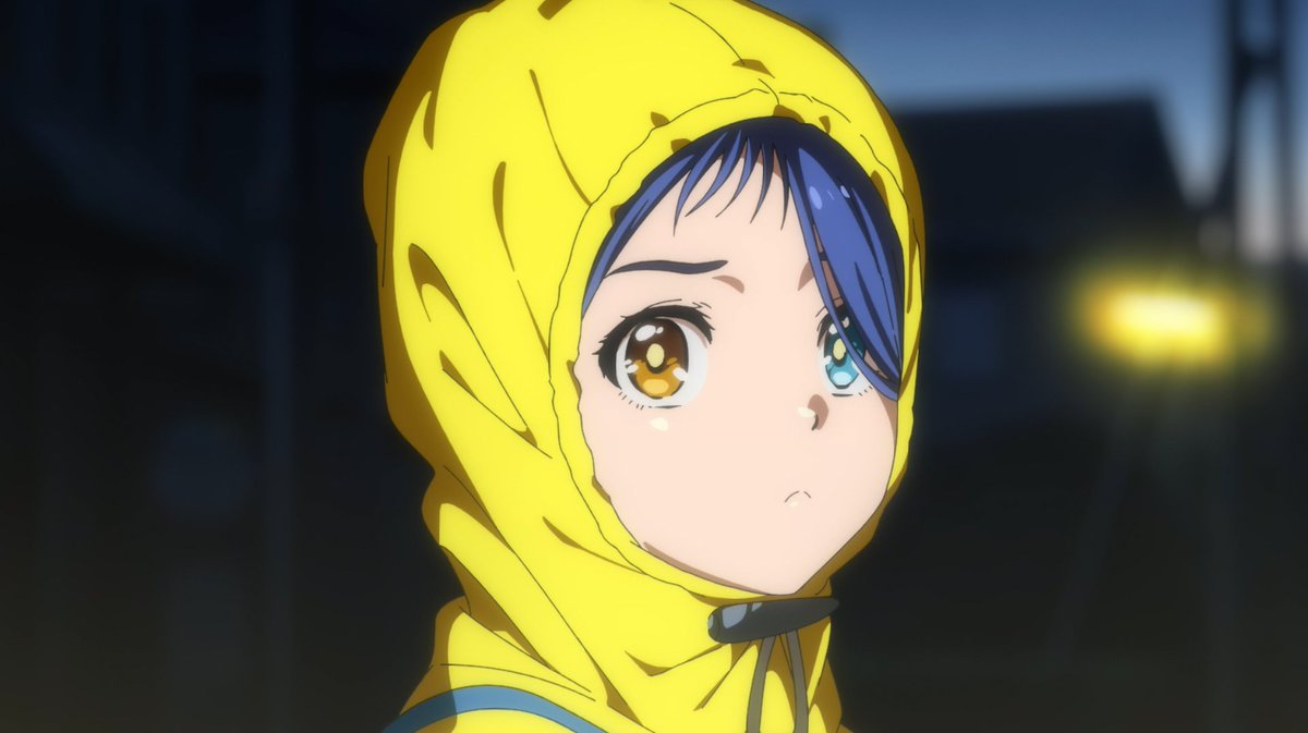 The episode does a very good job handling its non-linear progression of time and memories to briefly, but with detail, the background of the Ai, the first character we see who has heterochromia. I think that will have much more meaning as we get further along this wavy plotline.