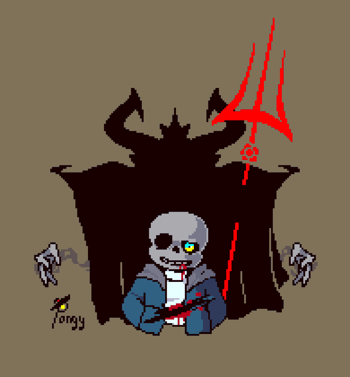 Pixilart - Undertale Hard Mode Wonderful Idea V6 va V5 by Forsaken-sus