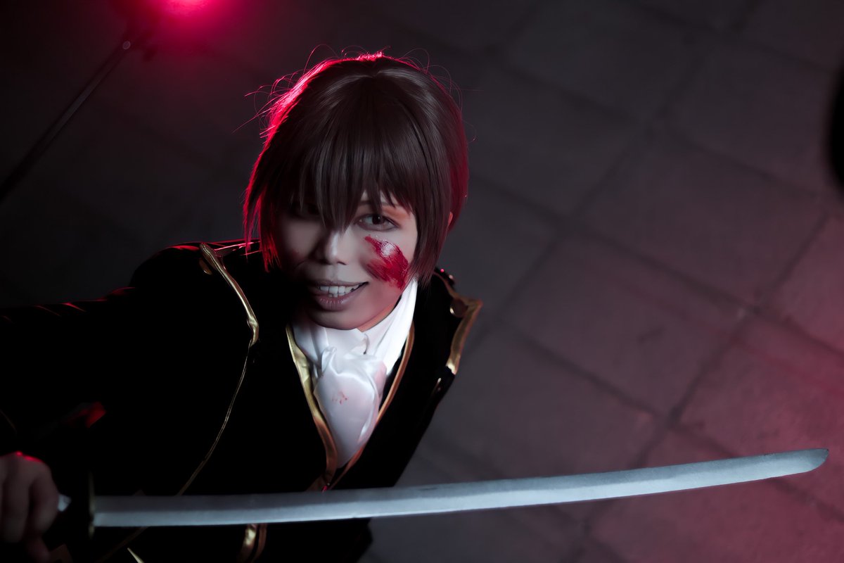 八丁堀 鮫八郎 Cosplay 血糊注意 銀魂 沖田総悟 ふぉとむぎ 八丁堀 鮫八郎 Cosplay 血糊注意 銀魂 沖田総悟 ふぉとむぎ