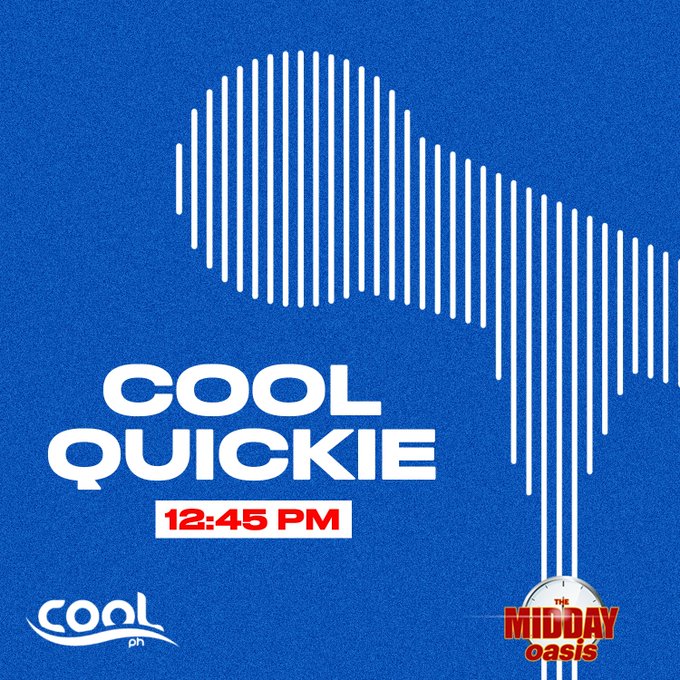 CoolFMPH's tweet photo. Watch out for #CoolQuickie at 12:45pm, that's how to keep up with cool entertainment gist on the #MiddayOasis with @Debbie_banjo https://t.co/rVNzEDTN1k