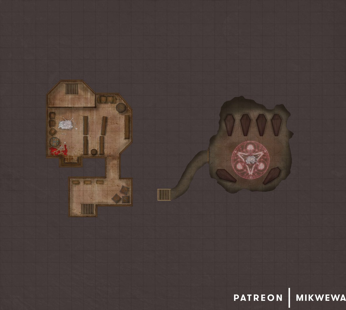 This is complete two-floor Vampire mansion with basement and rooftop- 4 unique floors! 

Check out Patreon to get the whole pack with one shot in basement;
Link in bio! ⚰️🔻