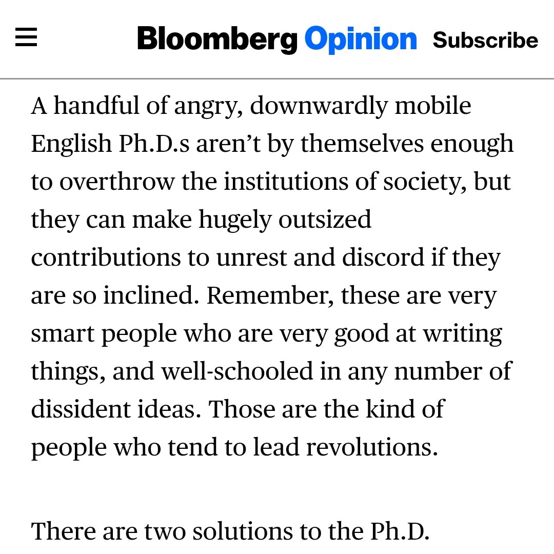 Naomi O Leary Bloomberg S Noahpinion Has Some Worries About Eng Lit Doctoral Students T Co W2xr2rqdt6