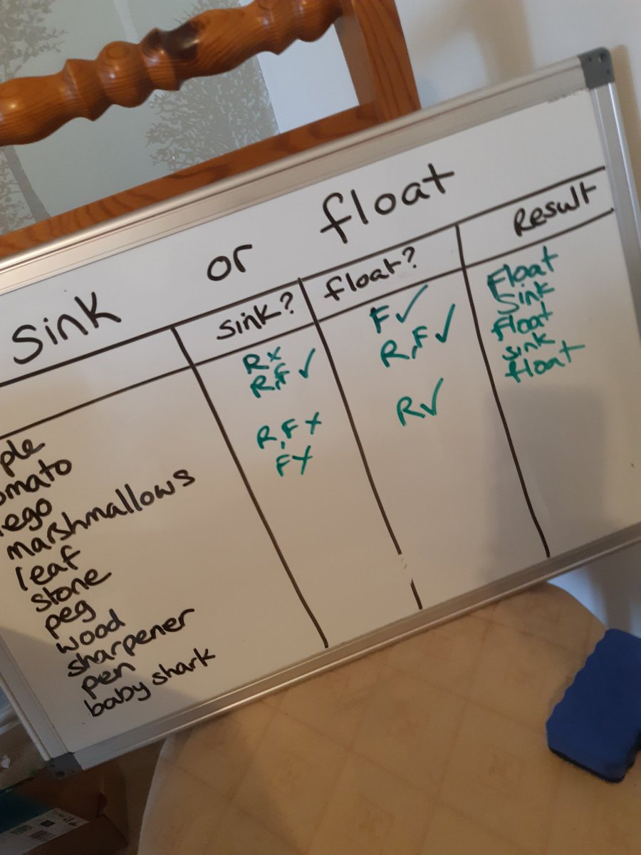 Science this morning 🤣🥰 Ruby is now doing her own experiment on what will roll. Have to say, we had fun with this. 
@rhosstreet #sciencehomeschooling #preschoolathome #sinkorfloat