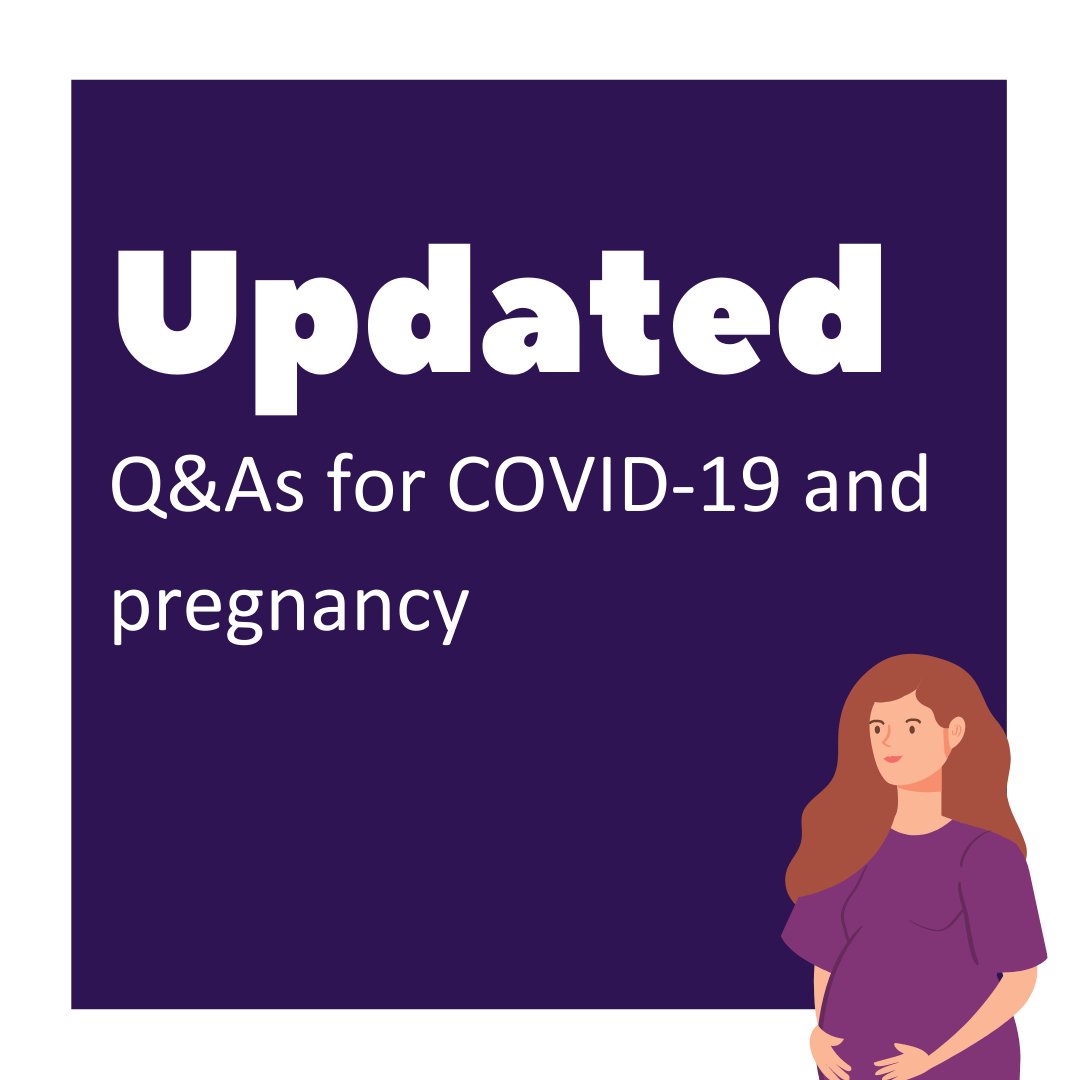 🚨We have updated our Q&A's around #COVID19 and pregnancy 🚨 This includes questions about the #COVIDVaccination and occupational health. There's a lot of misinformation out there and we want to ensure the correct information is being shared >> fal.cn/3cHVx