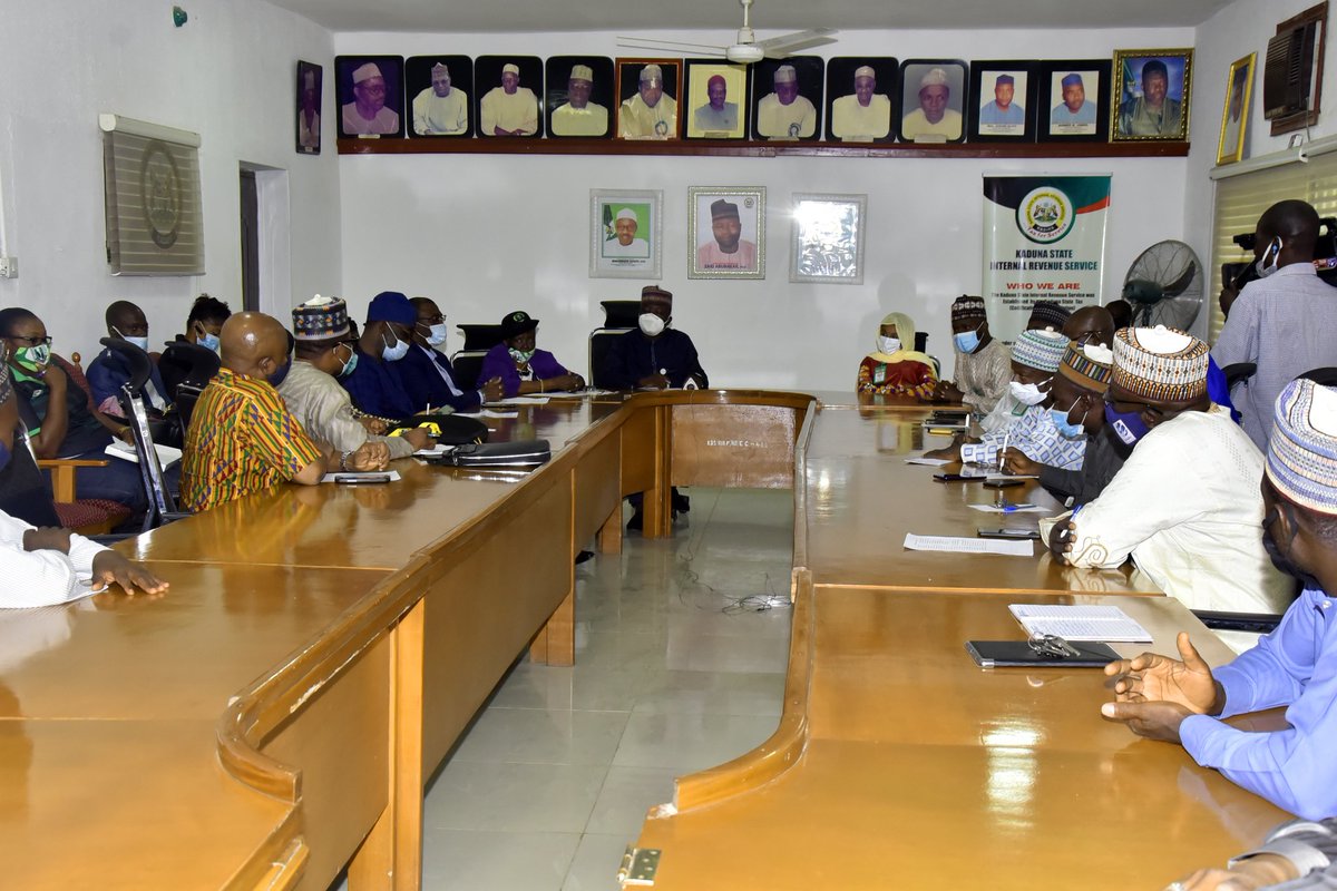 kadirsgovng's tweet photo. Today, KADIRS Executive Chairman, Zaid Abubakar, Ph.D and Management team, received in audience, the National leadership of CITN, led by the President, Dame Olajumoke Simplice.The discussion centered on "Annual Tax Conference 2021",which is coming up in Kaduna State. #moveforwad. https://t.co/uhb746lHGP