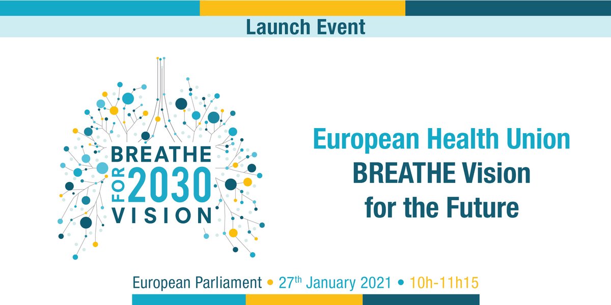 #EUHealthUnion - the future we want in 2030
🫁 9 lung patient groups and healthcare professionals for better #respiratory #health and less #lungdisease
📆Join us on 27 Jan with the #MEPLung for the launch of the #BreatheVision  bit.ly/3mXTCYo
#StrongerTogether