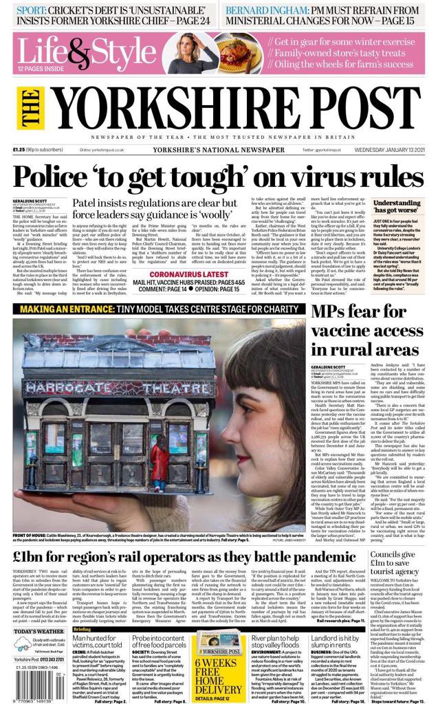 HGtheatre's tweet photo. Together we will INSPIRE again 🤩
A brilliant write up in the @yorkshirepost today showing the stunning model of Harrogate Theatre by @MawhinneyDesign 👏👏👏
Details will be released soon with how you could get your hands on it 🙌
We are #HTTogether https://t.co/gRtzW8eZqx