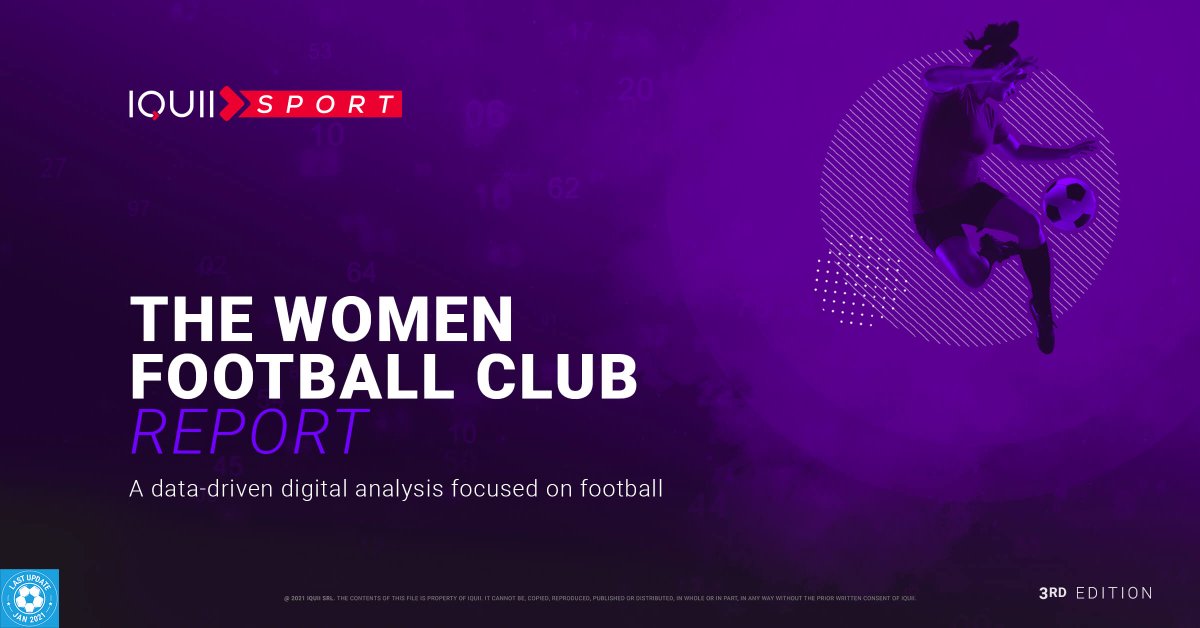 IQUIISport's tweet photo. ๐ซ๐ท The 3rd issue of #TWFCReport is live, including the introduction of the @D1Arkema analysis.
๐ฑ @PSG_Feminines or @OLfeminin? Which club is the leader of the social media in France? Download the report ๐ https://t.co/ksbLwbReWu #WomenFootball https://t.co/y4f2wlPN6g