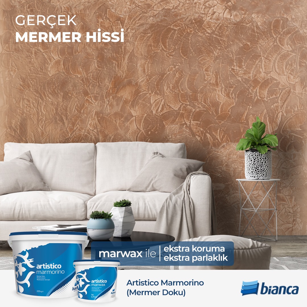 Mermer dokunun büyüleyici güzelliğini, Artistico serisinin benzersiz renkleri ile duvarlarınıza taşıyın.
bianca.com.tr

#biancaboya #boya #dekoratif #dekorasyon