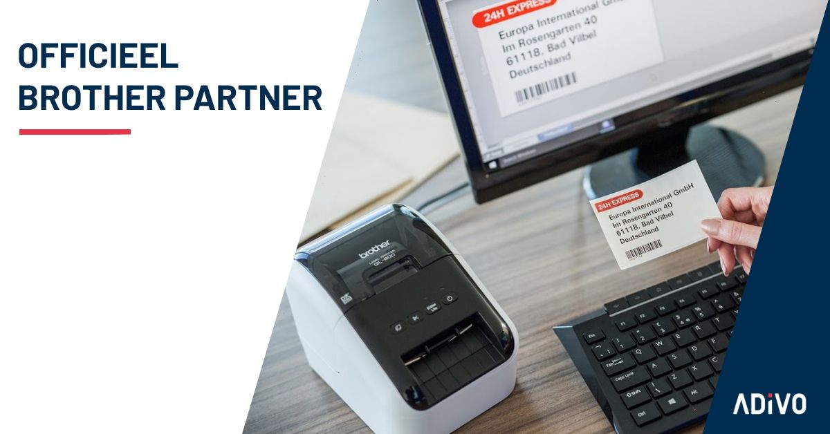 Sinds eind vorig jaar is Adivo officieel partner van Brother en hebben we diverse Brother labelprinters in ons assortiment. Brother staat voor hoge kwaliteit producten, goede service en een scherpe prijs. Zoekt u een nieuwe labelprinter? buff.ly/3gccH7q