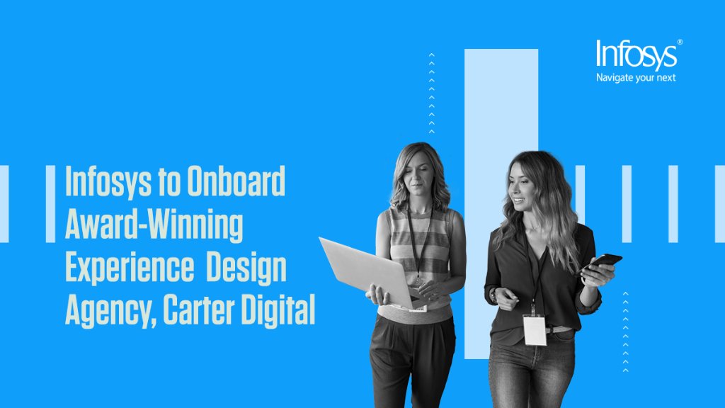 Infosys's tweet image. Infosys announced a definitive agreement to purchase assets and onboard employees of Carter Digital. This strengthens Infosys’ global design &amp;amp; experience offerings, #talent and effective global #digital solutions. Read the press release here infy.com/3qhcMKW #InfyNews