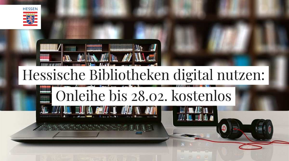 Das digitale Angebot des OnleiheVerbundHessen kann vom 13. Januar bis 28. Februar 2021 kostenfrei genutzt werden. Um das Angebot zu nutzen ist eine Registrierung auf hessen.onleiheverbundhessen.de erforderlich. 
#hmwk_hessen #onleihe #books #bibliothek