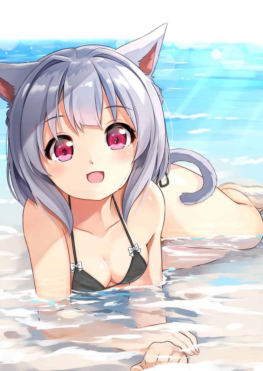 #くそ寒いので水着絵を貼る
けもにゃん口リ水着ぷるんぷるん!