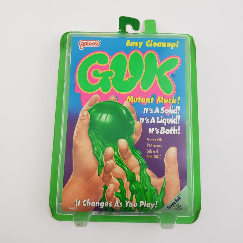 Some other items I didn't get to mention: this 'Guk' toy ('90), Lava Lamp Phone, a toxic-waste themed display for Urge soda, and slimey decor in the 'Wow Factory'. Stay tuned for the full launch of our CARI site, which will provide full pages on each of the aesthetics we study!
