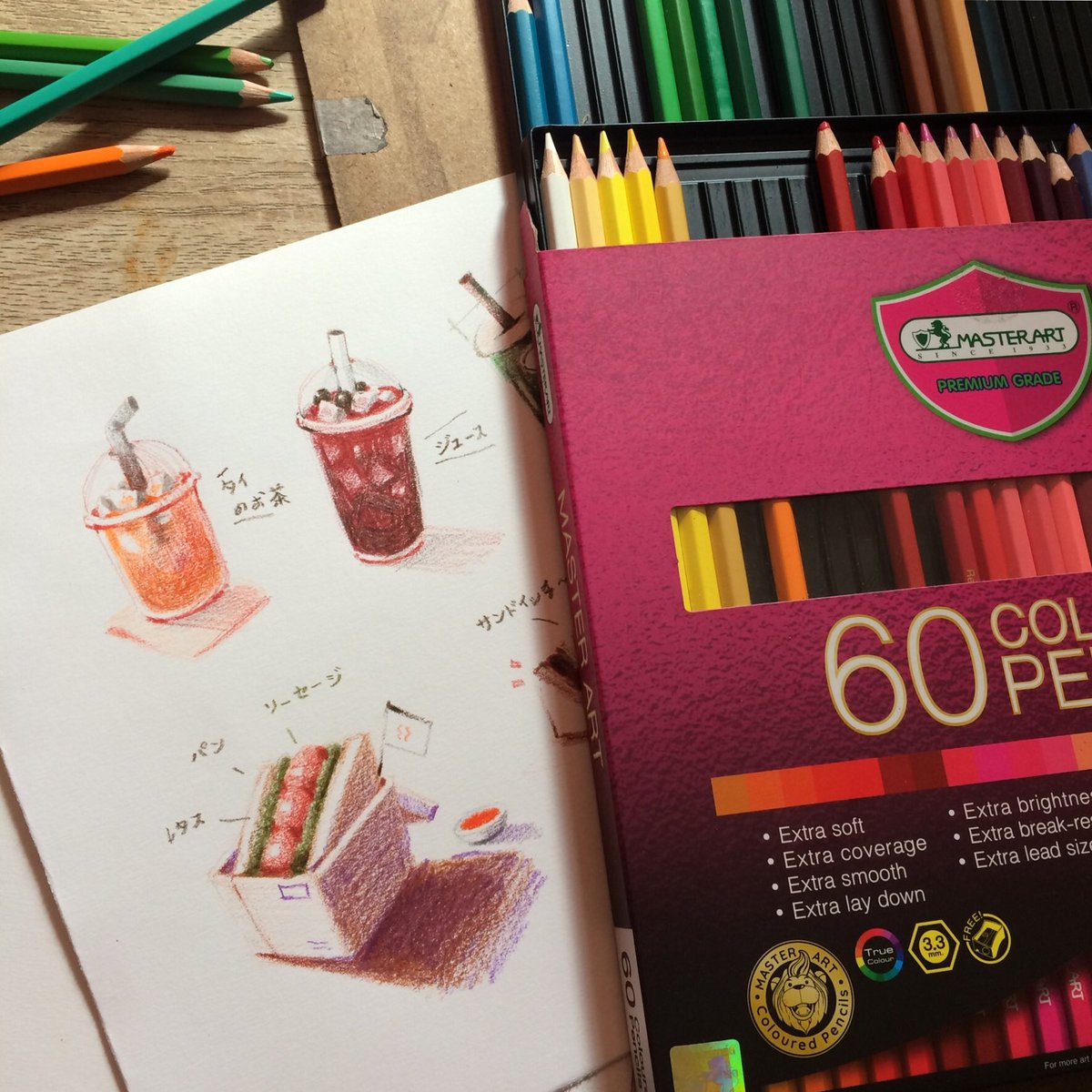 asoth14's tweet photo. หยุดอยู่บ้านนาน ๆ วาดรูปทั้งวัน .. ตอนเด็กติดสีไม้มาก ช่วงนี้กลับเอามาวาดเล่นแล้วสนุกดี ชอบตอนเกลี่ยสีมาก 55 
ยังไงวาดในคอมก็ไม่ได้ฟิลลิ่งแบบนี้

#สีไม้ #drawing #รีวิวเครื่องเขียน https://t.co/bMl6lBBB8Y