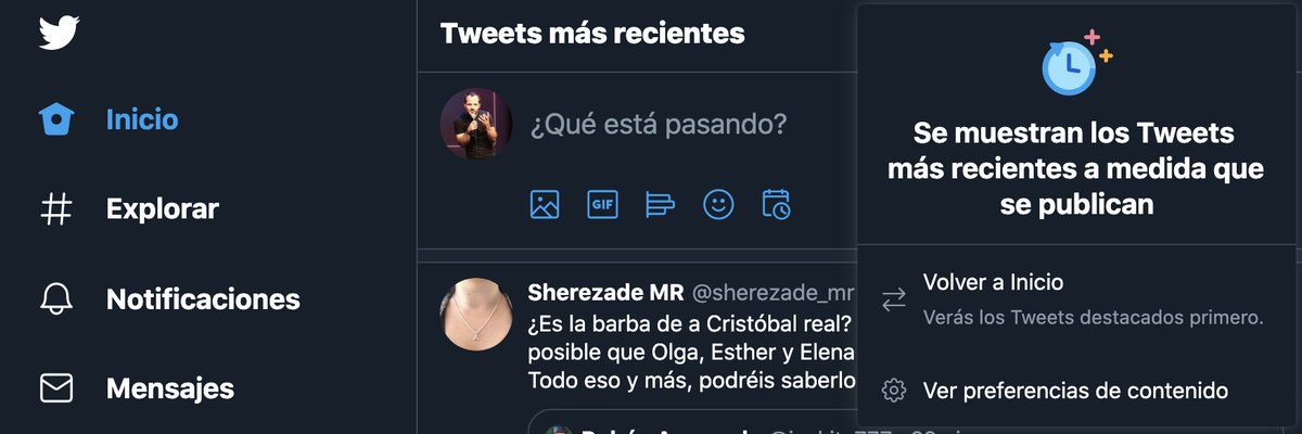 angelmartin_nc's tweet photo. OS ARREGLO TWITTER:
Si no os aparece el informativo pero sí el "sirva este tuit..." seguramente sea porque no tenéis activado que os aparezcan los tuits en orden cronológico.
Se soluciona clicando en la estrellita de arriba a la derecha y eligiendo la opción "orden cronológico" https://t.co/atDamlF3xM