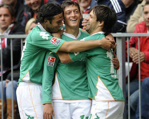 On April, he scored his first Bundesliga goal against Karlsruhe to put his team up 2-1. Özil played 12 games with Bremen in the 07/08 season finishing second in the Bundesliga."We are looking at the future World Player of the Year, that’s how good he is.” Klose.