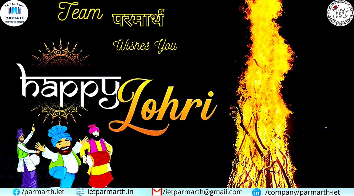 ietparmarth's tweet photo. Lohri is celebrated all over the nation on #13_January .People gather around the bonfires & exchange greetings.May the #Lohri fire burn all the vices & spread healing everywhere.On this auspicious festival परमार्थ wishes you all a very Happy Lohri.
#Lohri_ki_lakh_lakh_badhaiyaa https://t.co/JDaVw8grNA