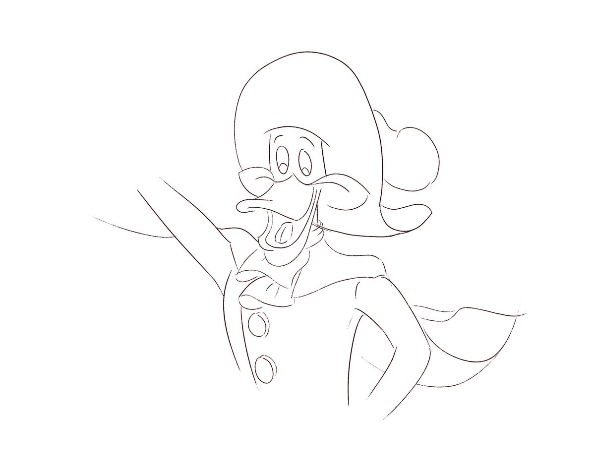 AstroDances's tweet photo. Quick screenshot sketch I did tonight during a break. First time drawing ‘87/‘91 style ducks, and I like how it turned out! 😁🏴☠️⚔️
#DarkwingDuck #DarkwingDoubloon #DWD https://t.co/ZeUm9eyZ5Y