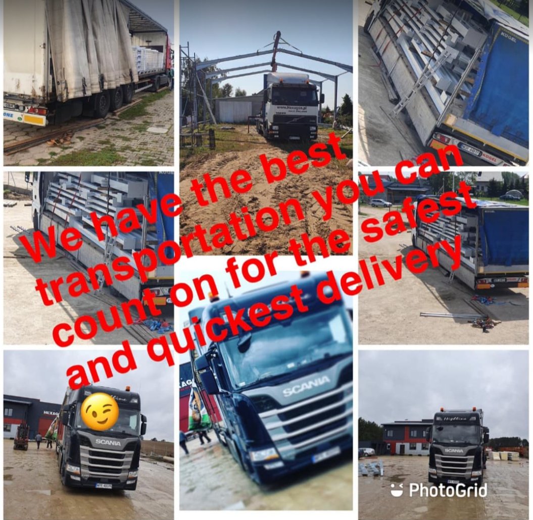 CompanyHexagon's tweet photo. We transport our products all around Europe
#europe #steelstructure #steelconstruction #steel
#construction #engineering #steelfabrication #weld #welding #industrial #industrialdesign #design #steelmanufacturing #roofing #steelroof #galvanization #concrete #manufacturing #project https://t.co/Kxvwc7Hlnt