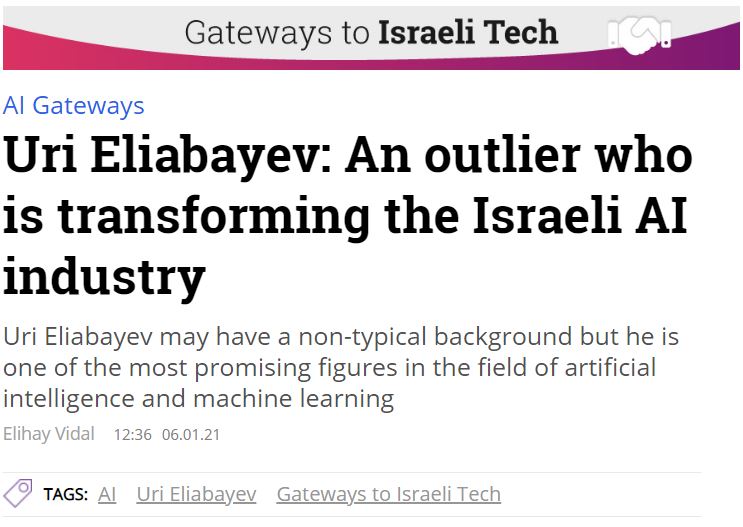 urieli17's tweet image. Thanks @Calcalistech for sharing my story at the "AI Gateways" Project :)
Link: calcalistech.com/ctech/articles…