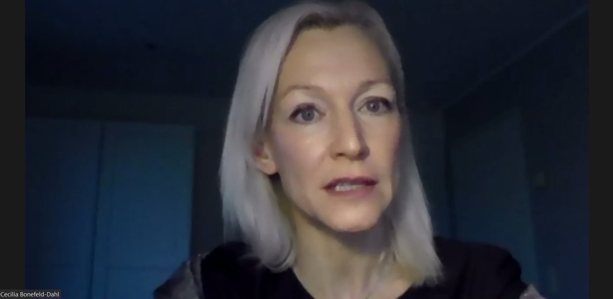 DIGITALEUROPE's tweet photo. .@BonefeldCecilia is speaking today at the Danish Management Society's #DigitalReshaping webinar.

"The EU has shown vision in its pandemic response, but more needs to be done for #SMEs" she said. "Less than 1 in 5 are highly digitised and that makes them more vulnerable." https://t.co/NsOeTok0Aj
