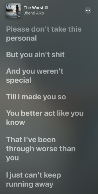 Alexa, play &ldquo;The Worst&rdquo; by Jhene Aiko https://t.co/pCUaYb80oh