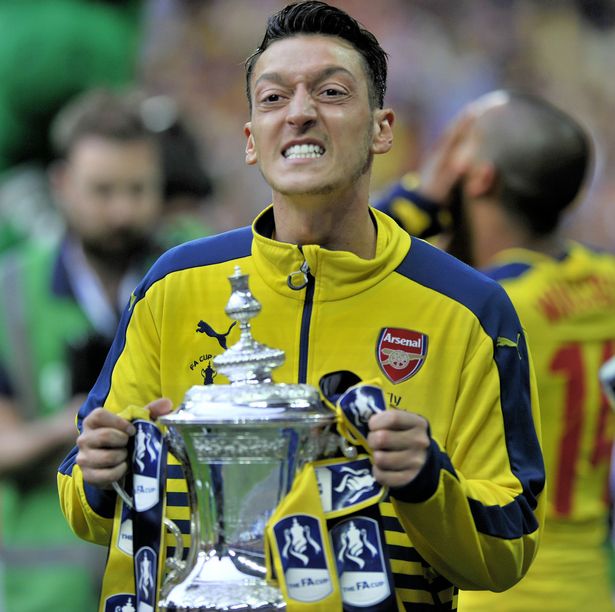 Özil started in the 14/15 FA Cup Final as Arsenal beat Aston Villa in a commanding 4-0 victory.Concluding his 2nd season with the club with 5 goals and 9 assists in 33 appearances, and back to back FA Cups."We are on the right way with the team, we want to win everything."