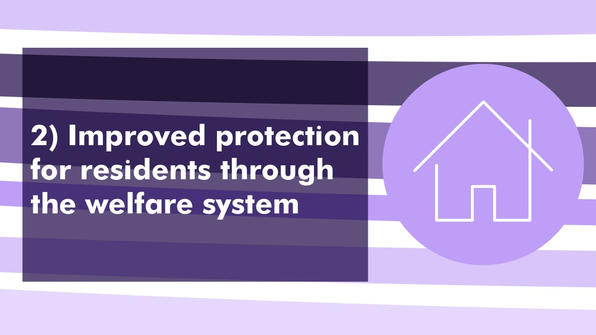Residents should be given improved protection through the welfare system, including maintaining the £20 per week increase in Universal Credit and maintaining Local Housing Allowance rates at the lowest third of market rents, both of these measures are due to be removed in April.